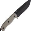 ESEE Model 5 Fixed Blade Knife 5.25" 1095HC Black Micarta