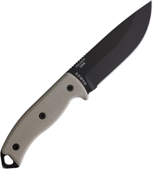 ESEE Model 5 Fixed Blade Knife 5.25" 1095HC Black Micarta