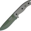 ESEE Model 5 Fixed Blade Survival Knife 1095 Carbon Steel OD Green