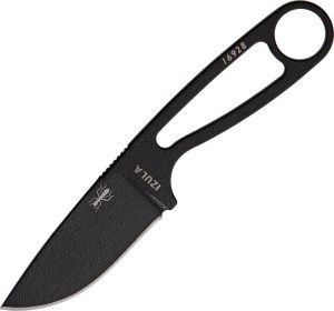 ESEE Izula Black Fixed Blade Knife 1095HC Steel USA Made
