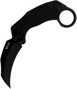 Reate EXO-K Button Lock Black Karambit N690