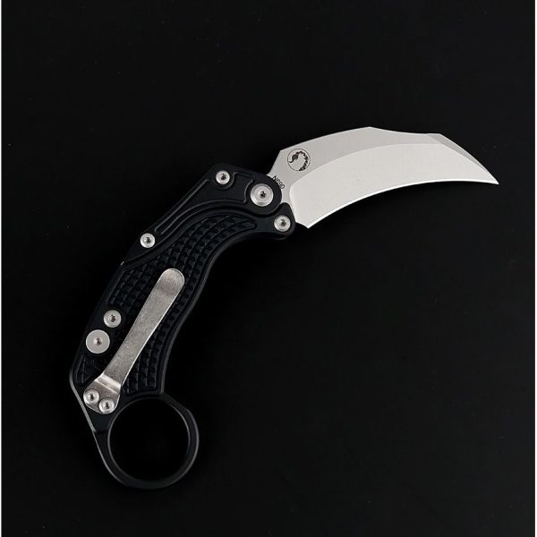 Reate EXO-K Button Lock Folding Knife N690 Karambit Black