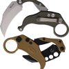 Reate EXO-K Button Lock Green N690 Folding Knife Hawkbill