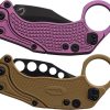 Reate EXO-K Purple Black PVD N690 Button Lock Folding Knife
