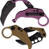 Reate EXO-K Purple Black PVD N690 Button Lock Folding Knife