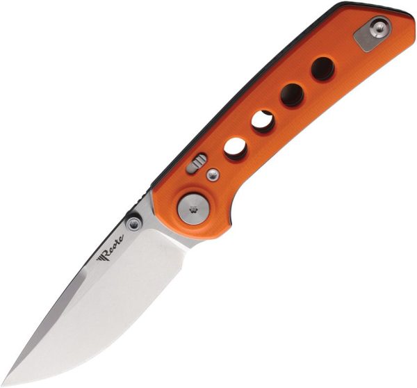 Reate Knives PL-XT Pivot Lock Orange G10 Stonewash
