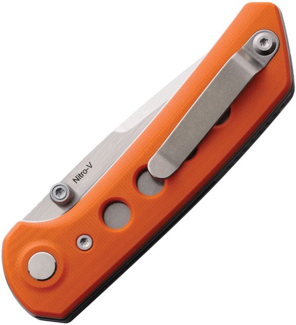 Reate Knives PL-XT Pivot Lock Orange G10 Stonewash
