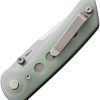 Reate Knives PL-XT Pivot Lock Jade G10 Stonewash