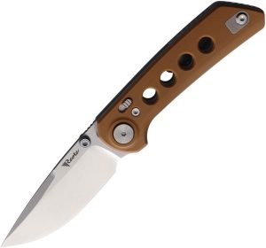 Reate Knives PL-XT Pivot Lock Tan G10 Stonewash