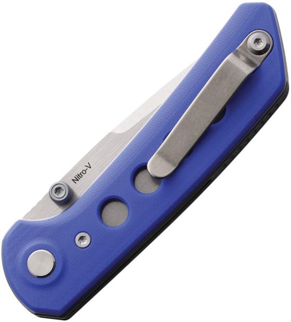 Reate Knives PL-XT Pivot Lock Blue G10 Stonewash
