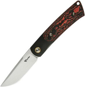 Reate Tribute Linerlock M390 Lava Flow Carbon Fiber Folding Knife