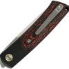 Reate Tribute Linerlock M390 Lava Flow Carbon Fiber Folding Knife