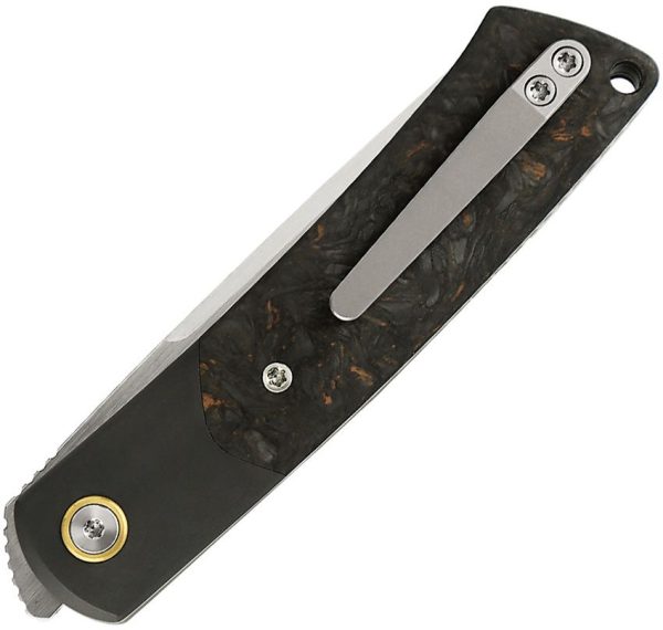 Reate Tribute Linerlock Dark Matter M390 Folding Knife