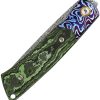 Reate Knives Tribute Linerlock Jungle Wear Damasteel