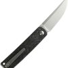 Reate Bushido Linerlock Folding Knife M390 Dark Purple Carbon Fiber