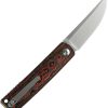 Reate Bushido Linerlock M390 Lava Flow Carbon Fiber Folding Knife