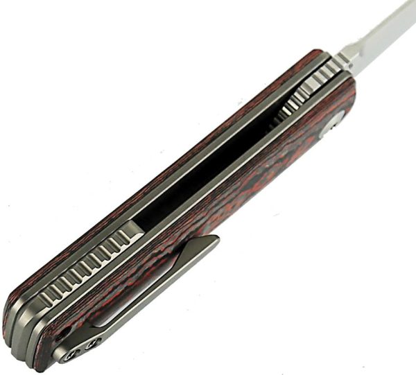 Reate Bushido Linerlock M390 Lava Flow Carbon Fiber Folding Knife