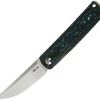Reate Bushido Linerlock Folding Knife M390 Arctic Storm Carbon Fiber