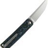 Reate Bushido Linerlock Folding Knife M390 Arctic Storm Carbon Fiber