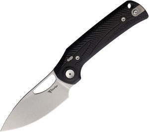 Reate PL-XE Black Micarta Nitro V Folding Knife Pivot Lock