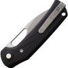 Reate PL-XE Black Micarta Nitro V Folding Knife Pivot Lock