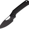 Reate PL-XE Folding Knife 3.38" Nitro V Black Micarta Pivot Lock
