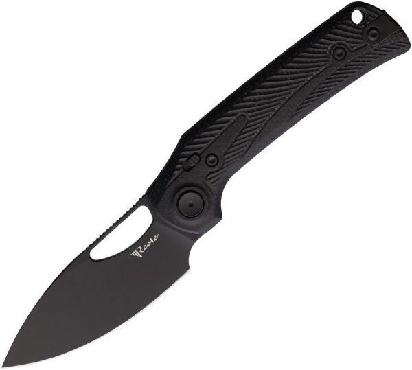 Reate PL-XE Folding Knife 3.38" Nitro V Black Micarta Pivot Lock