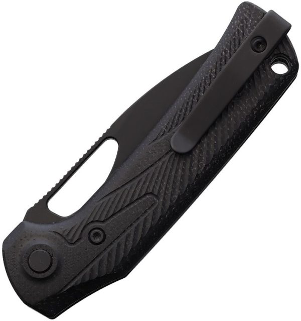 Reate PL-XE Folding Knife 3.38" Nitro V Black Micarta Pivot Lock