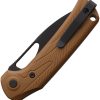 Reate PL-XE Pivot Lock Folding Knife Tan G10 Nitro V PVD