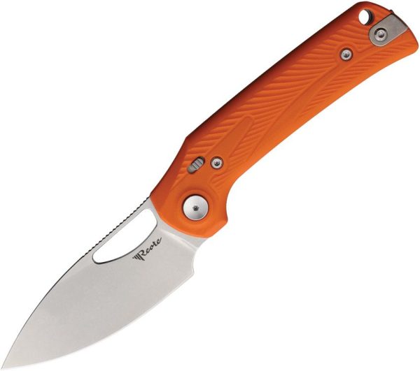 Reate PL-XE Pivot Lock Folding Knife Orange G10 Nitro V Steel