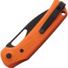 Reate PL-XE Pivot Lock Folding Knife Orange G10 Nitro V PVD