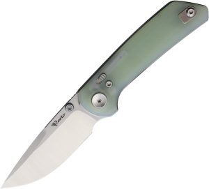 Reate PL-XT Pivot Lock Jade Folding Knife Nitro V Stonewash