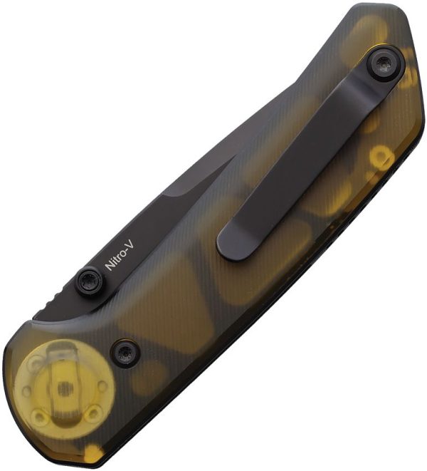Reate PL-XT Pivot Lock Folding Knife Nitro V Ultem 3" Black