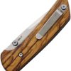 Reate PL-XT Pivot Lock Folding Knife Nitro V Olive Wood