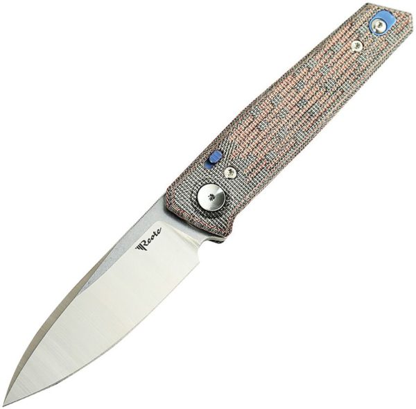Reate PL-6 Pivot Lock Folding Knife Nitro V Red Micarta