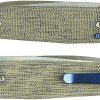 Reate PL-6 Pivot Lock Folding Knife Nitro V Green Micarta
