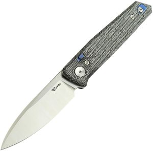 Reate PL-6 Pivot Lock Folding Knife Nitro V Black Micarta