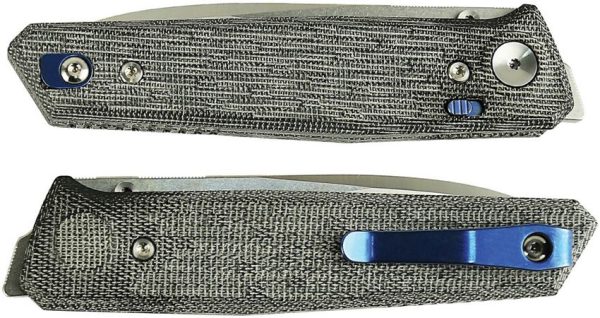 Reate PL-6 Pivot Lock Folding Knife Nitro V Black Micarta
