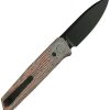 Reate PL-6 Pivot Lock Folding Knife Nitro V Black Red Micarta