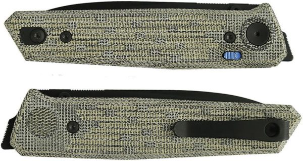 Reate PL-6 Pivot Lock Green Micarta Folding Knife Nitro V