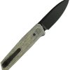 Reate PL-6 Pivot Lock Green Micarta Folding Knife Nitro V