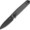 Reate PL-6 Pivot Lock Folding Knife Nitro V Black Micarta