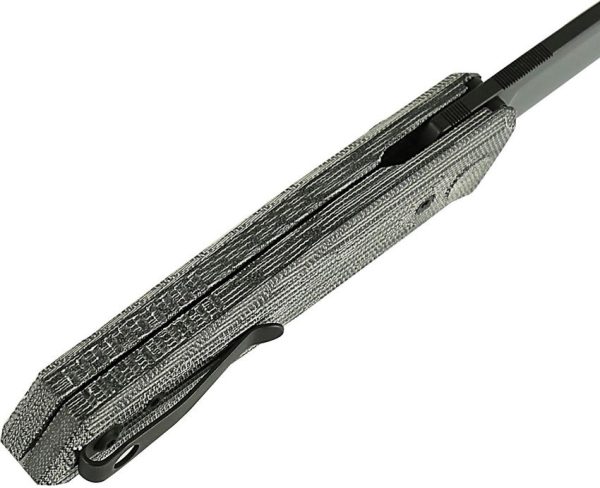 Reate PL-6 Pivot Lock Folding Knife Nitro V Black Micarta