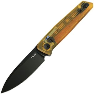 Reate PL-6 Pivot Lock Folding Knife Nitro V Black Ultem EDC