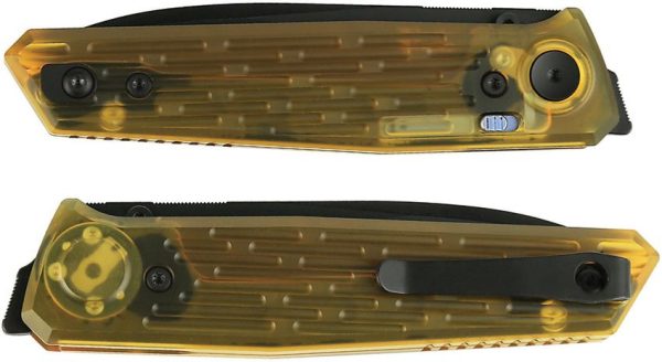 Reate PL-6 Pivot Lock Folding Knife Nitro V Black Ultem EDC