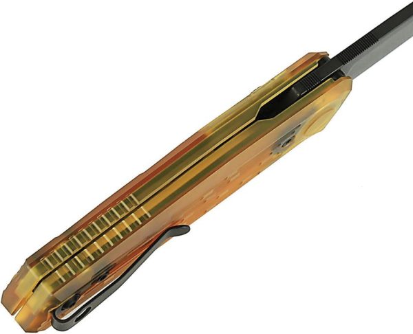 Reate PL-6 Pivot Lock Folding Knife Nitro V Black Ultem EDC