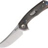 Reate PL-7 Pivot Lock Folding Knife Nitro V Micarta Red Black
