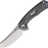 Reate PL-7 Pivot Lock Folding Knife Nitro V Black Micarta