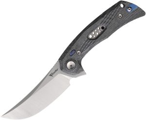 Reate PL-7 Pivot Lock Folding Knife Nitro V Black Micarta