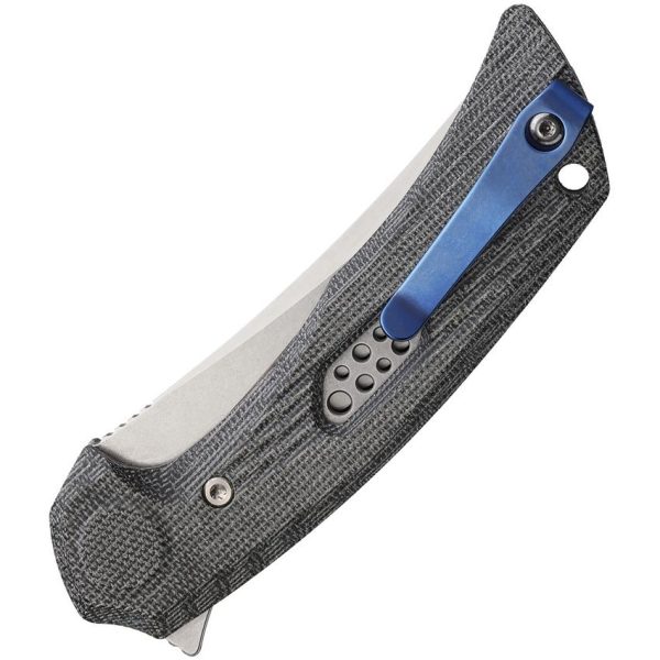 Reate PL-7 Pivot Lock Folding Knife Nitro V Black Micarta